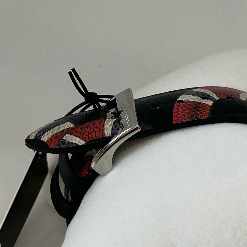 Gucci 38mm Le Marche Des Merveilles Snake Watch w/ Leather Strap - Picture 3 of 9